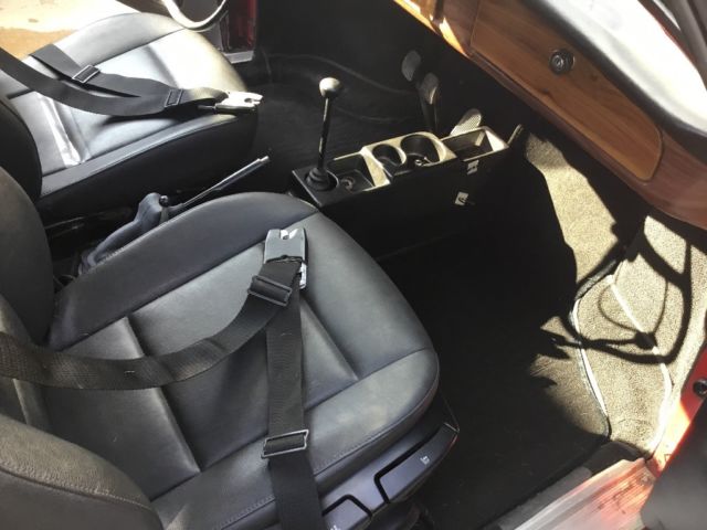 1971 Red Volkswagen Karmann Ghia Convertible