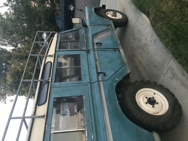 1971 Blue Land Rover Defender Wagon