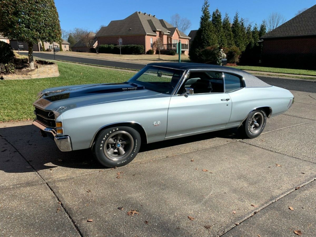 1971 Silver Chevrolet Chevelle Coupe