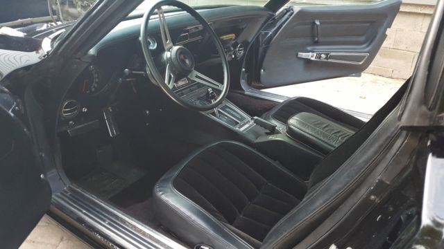 1971 Black Chevrolet Corvette Coupe