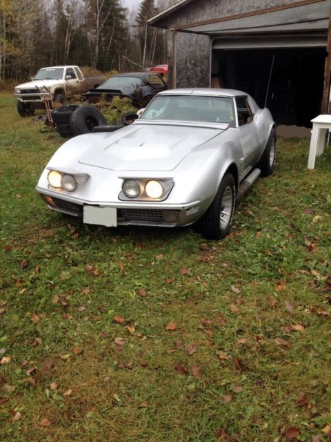 1971 Silver Chevrolet Corvette Coupe