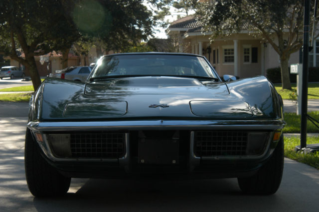 1971 green Chevrolet Corvette Coupe