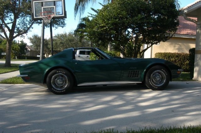 1971 green Chevrolet Corvette Coupe