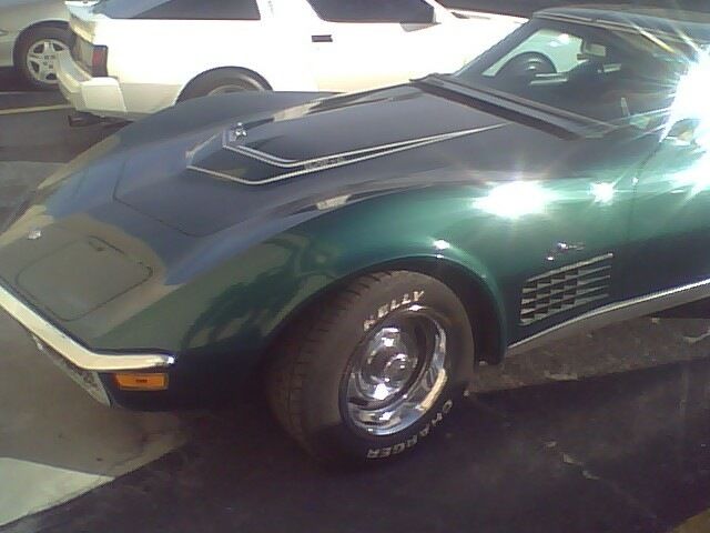 1971 green Chevrolet Corvette Coupe