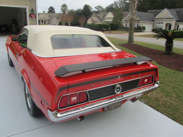 1971 Red Ford Mustang Convertible
