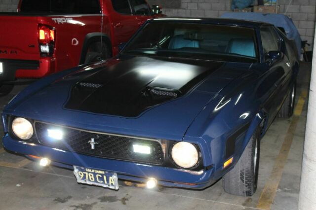 1971 Blue Ford Mustang Fastback