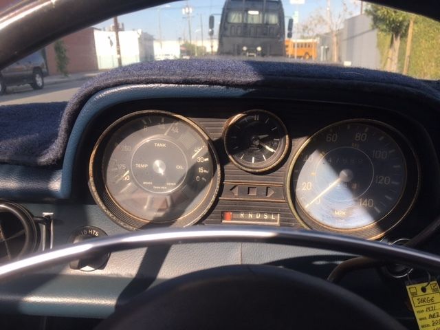 1971 Blue Mercedes-Benz 200-Series Sedan