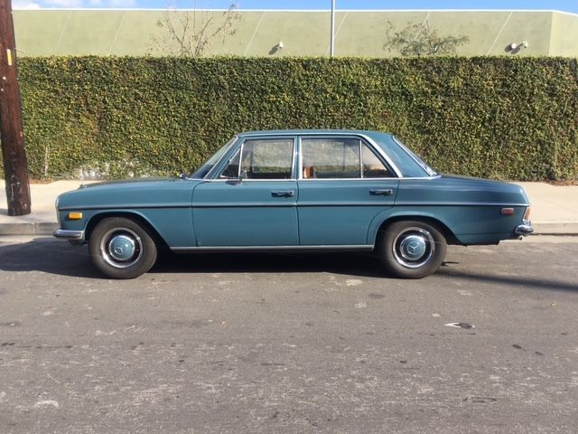 1971 Blue Mercedes-Benz 200-Series Sedan