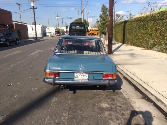 1971 Blue Mercedes-Benz 200-Series Sedan