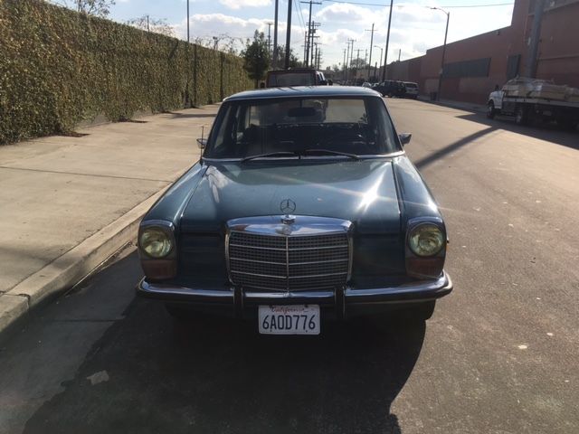 1971 Blue Mercedes-Benz 200-Series Sedan