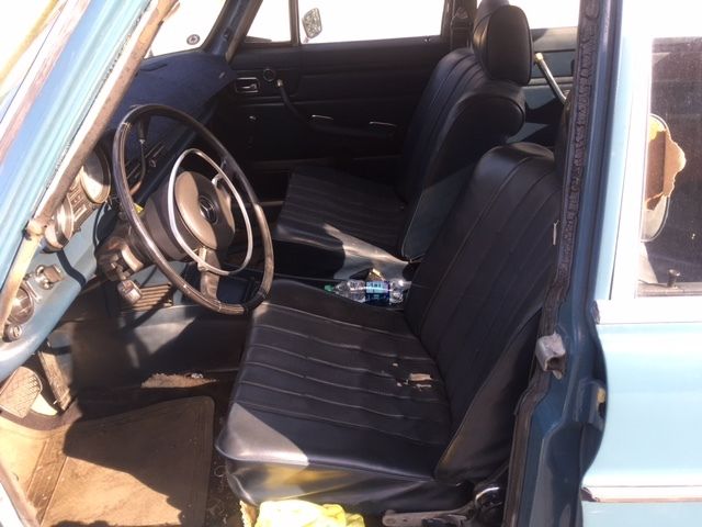 1971 Blue Mercedes-Benz 200-Series Sedan