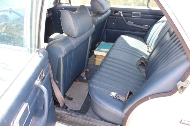 1971 White Mercedes-Benz 200-Series Sedan