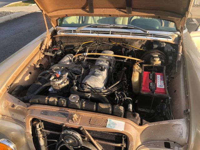 1971 Gold Mercedes-Benz 200-Series Sedan