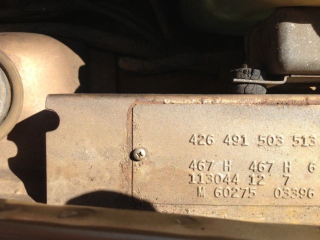 1971 Gold Mercedes-Benz SL-Class convertible/hard top