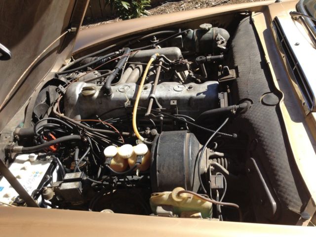 1971 Gold Mercedes-Benz SL-Class convertible/hard top