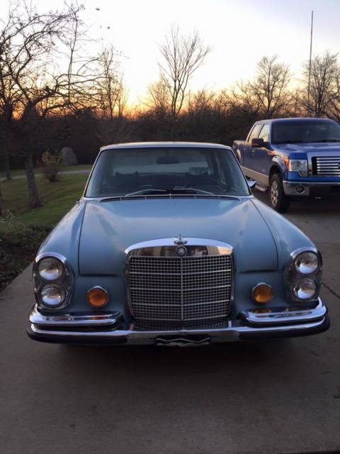 1971 Blue Mercedes-Benz S-Class Sedan