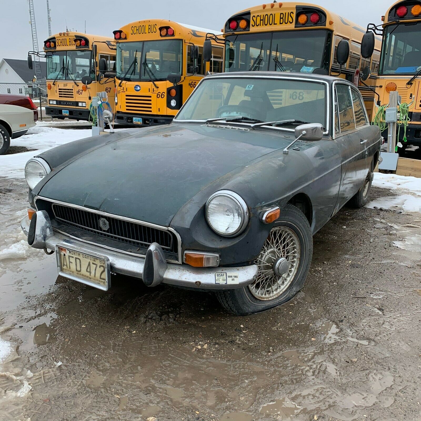 1971 Black MG MGB Hatchback