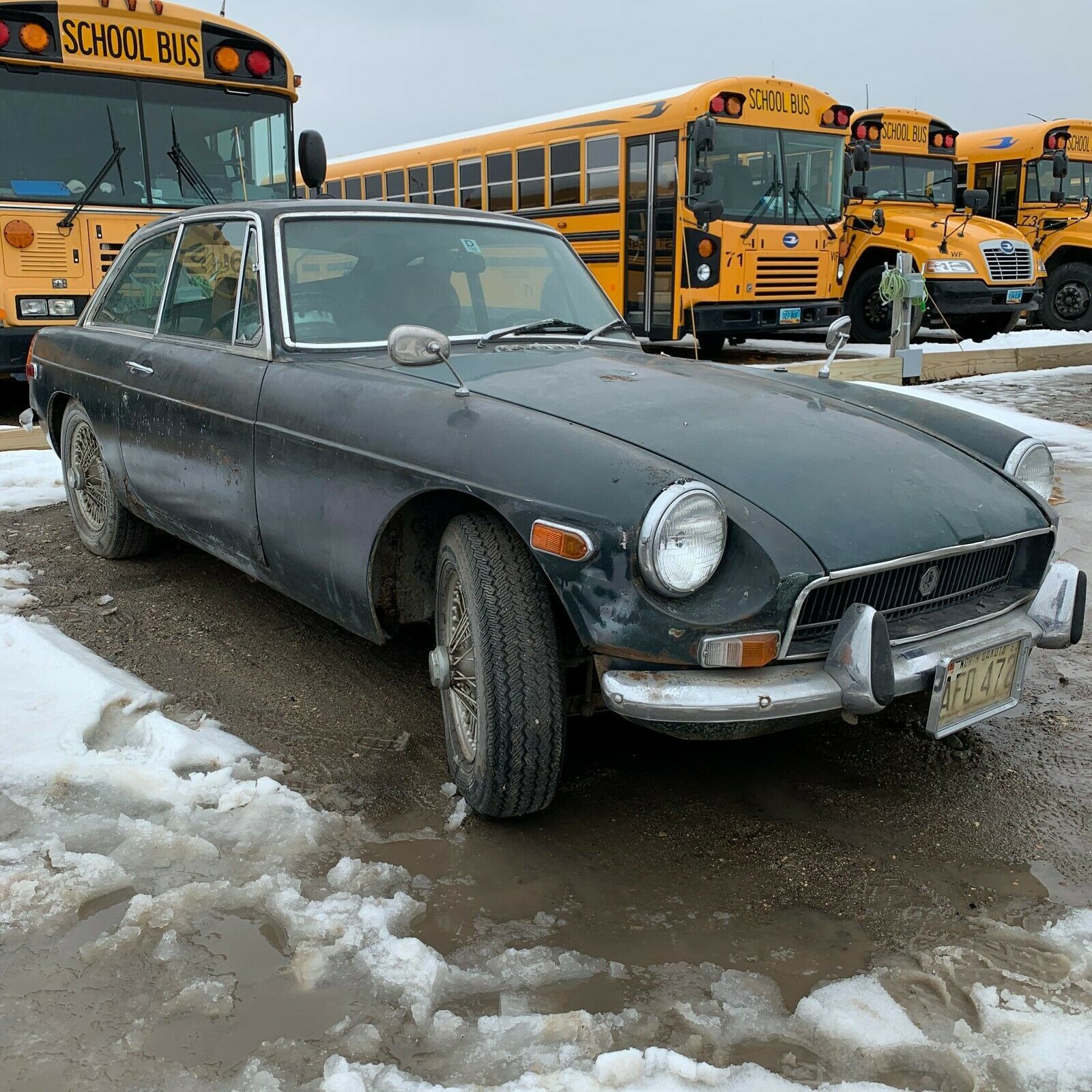 1971 Black MG MGB Hatchback