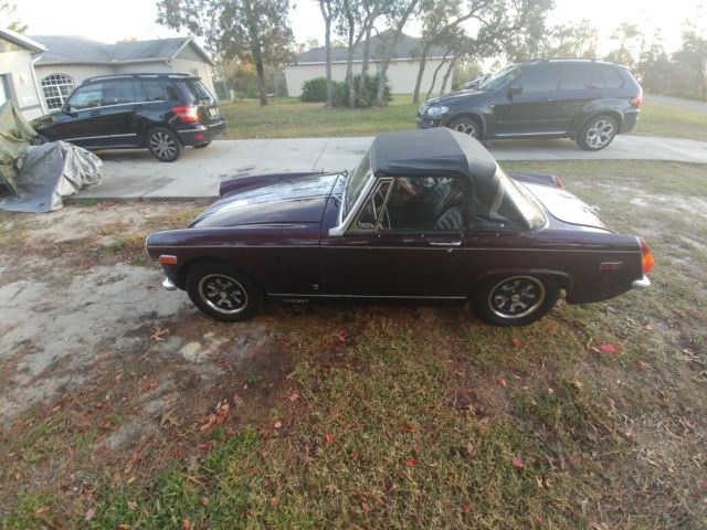 1971 Purple MG MGB Convertible