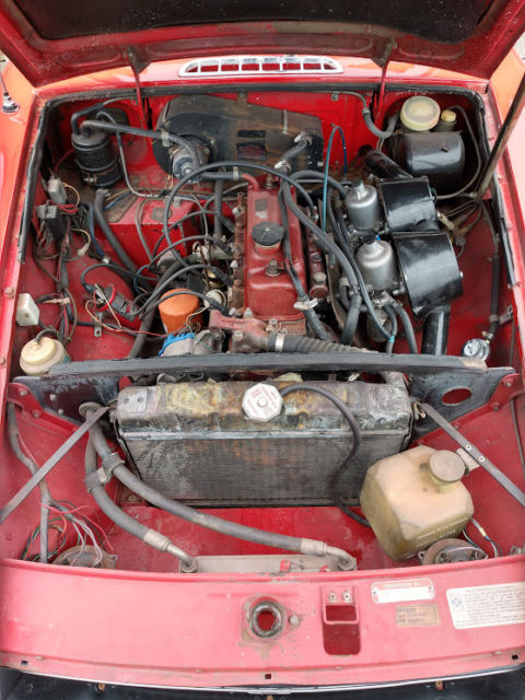1971 Red MG MGB Convertible