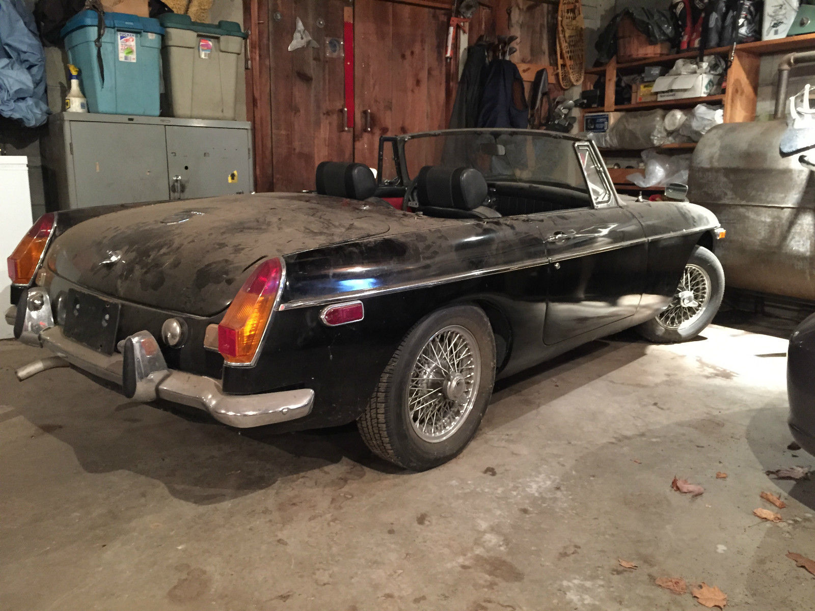 1971 Black MG MGB Convertible
