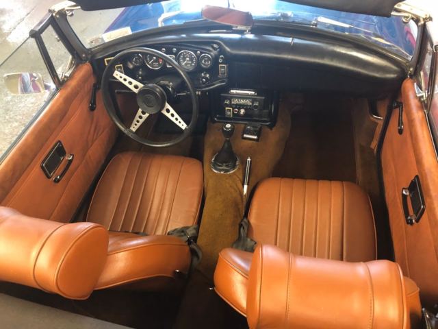 1971 Blue MG MGB Convertible