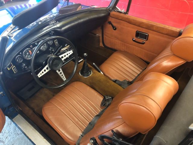 1971 Blue MG MGB Convertible