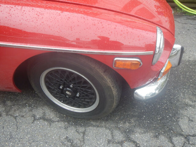 1971 red MG MGB Convertible