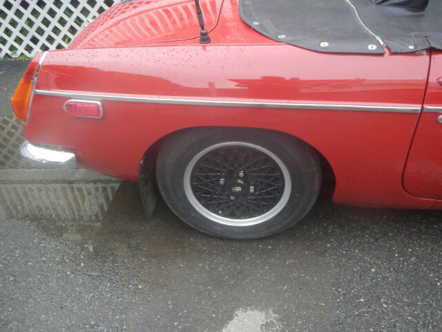 1971 red MG MGB Convertible