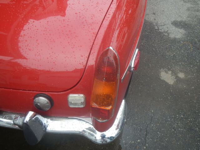 1971 red MG MGB Convertible
