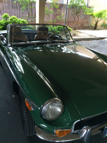 1971 Green MG MGB Convertible