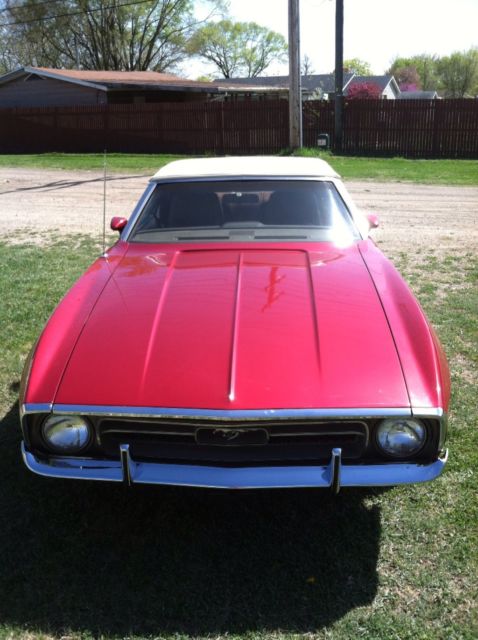 1971 Red Ford Mustang Convertible