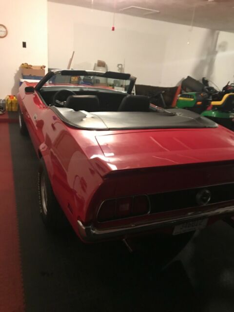 1971 Red Ford Mustang Convertible