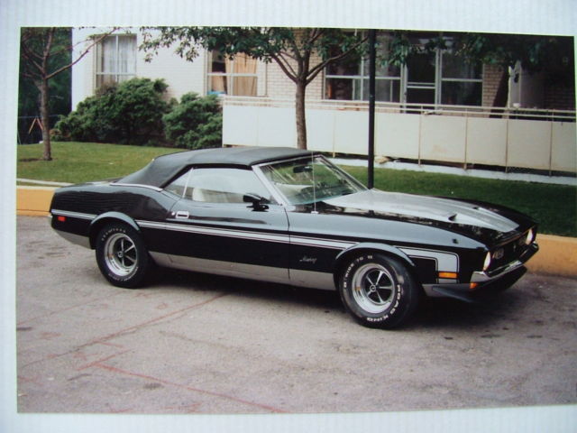 1971 Silver Ford Mustang Convertible
