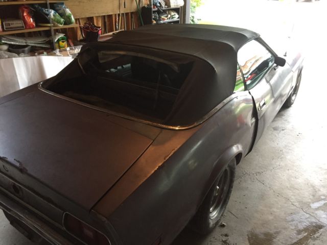 1971 Silver Ford Mustang Convertible