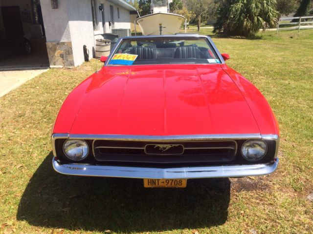 1971 Red Ford Mustang Convertible
