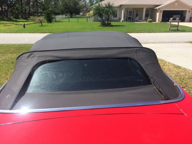 1971 Red Ford Mustang Convertible