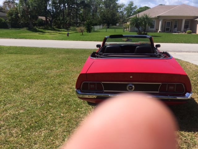 1971 Red Ford Mustang Convertible