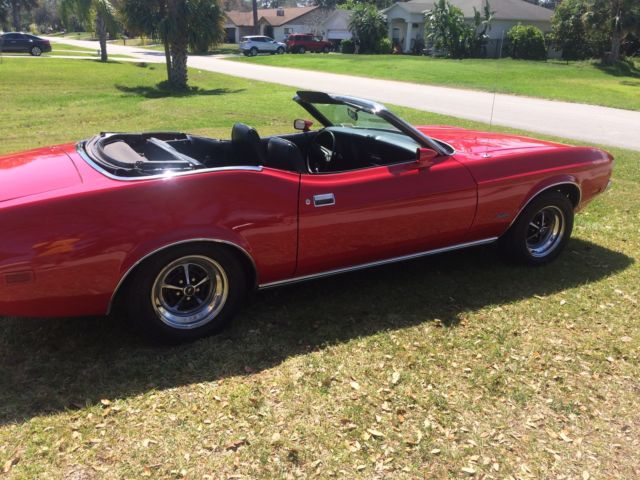 1971 Red Ford Mustang Convertible