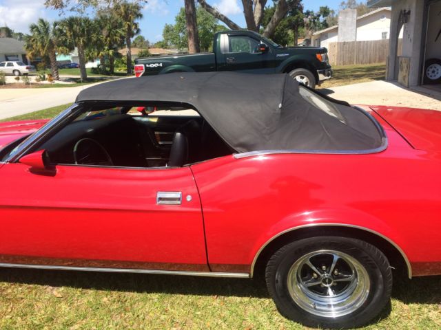 1971 Red Ford Mustang Convertible
