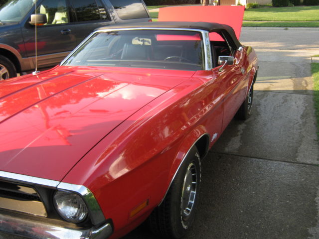 1971 Red Ford Mustang Convertible
