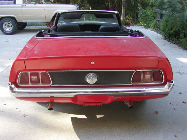 1971 Red Ford Mustang Convertible