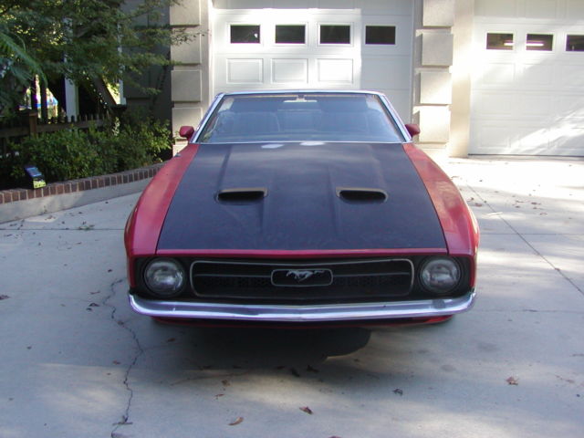 1971 Red Ford Mustang Convertible