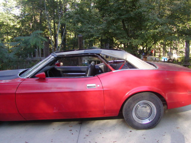 1971 Red Ford Mustang Convertible