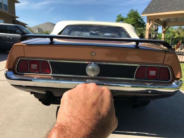 1971 Copper Ford Mustang Convertible