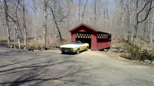 1971 Yellow Ford Mustang Convertible