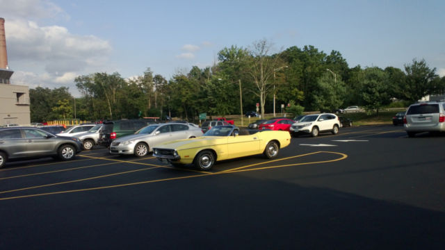1971 Yellow Ford Mustang Convertible