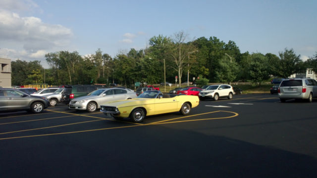1971 Yellow Ford Mustang Convertible