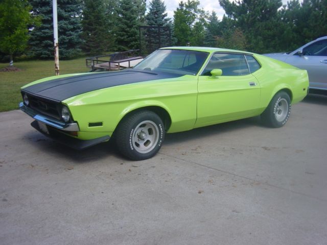 1971 Green Ford Mustang Coupe