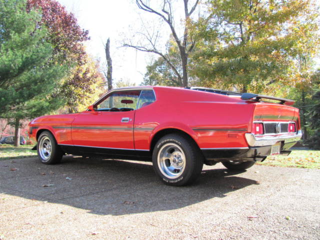 1971 Red Ford Mustang fast back